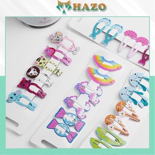 Set 6 Kẹp Tóc Nhiều Hình Dễ Thương Phong Cách Hàn Quốc - Hazo