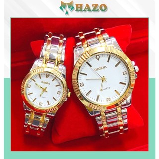 Đồng Hồ Cặp Đôi Nam Nữ Dây Kim Loại Rosra R4Vp D345 Hot Trend 2019 Cực Đẹp - Hazo