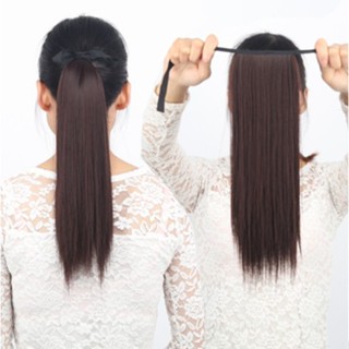 Tóc Giả Cột Đuôi Thẳng Có Cài Chắc Chắn Dài 40Cm - Hazo