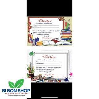 * Siêu rẻ * Thư khen A5 (100 tờ/set) (BI BON SHOP)