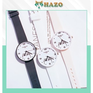 [Cực Đẹp] Đồng Hồ Nữ Dây Caosu Candycat 5750 Mèo Xinh Phong Cách Hàn Quốc - Hazo