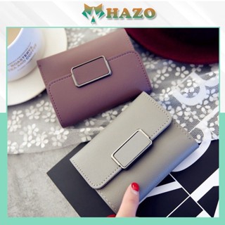 Bóp Ví Nữ Mini Gấp Gọn Cầm Tay Young Nút Bấm Vuông 134 Cách Điệu Thời Trang - Hazo