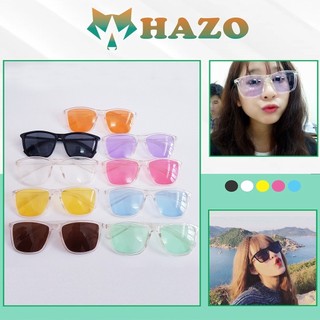 Mắt Kính Mát Chữ Gọng Tây Dẻo Trong Suốt Nhiều Màu Thời Trang Cực Hot - Hazo