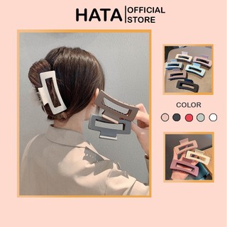 Kẹp Tóc Càng Cua Chữ Nhật 382 Kẹp Tóc Hàn Quốc Hot Trend Nhiều Màu Cực Xinh - Hata24h