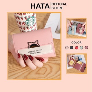 Ví Nữ Mini nút Gấu viền kim loại dễ thương Siêu Hot - Hata24h