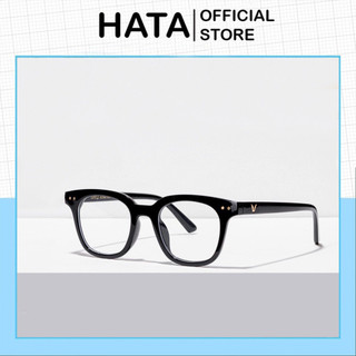Mắt Kính Unisex Nam nữ Form Vuông Đính 2 chấm M424 Thời Trang - Hata24h