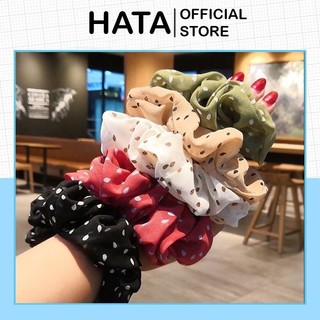 BUỘC TÓC VẢI 257 CHẤM BI THIẾT THỜI TRANG CÁ TÍNH - Hata24h