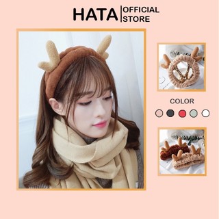 Băng Đô - Bờm Cài Tóc Sừng Nhỏ 279 - Vải Nhung Cao Cấp - Hata24h