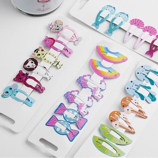 Set 6 Bộ Kẹp Tóc Hợp Kim Nhiều Nhân Vật Dễ Thương Cực Đẹp - Hata24h