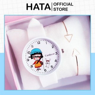ĐỒNG HỒ THỜI TRANG NỮ DÂY CAO SU CANDYCAT MARUKO BÉ GÁI D302 - Hata24h