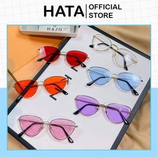 Mắt Kính Mát Form Xếch K266 Nhiều Màu Gọng Kim Loại Chống Tia UV Hot Trend - Hata24h