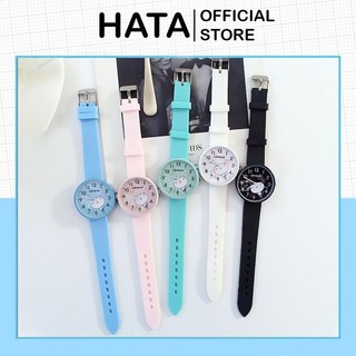 ĐỒNG HỒ NỮ DÂY CAOSU CANDYCAT CHÚ THỎ MỘNG MƠ XINH XẮN HÀN QUỐC - Hata24h