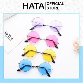Mắt Kính Thời Trang Nhiều màu form tròn Ngố học sinh Hot Trend Nhiều Màu - Hata24h