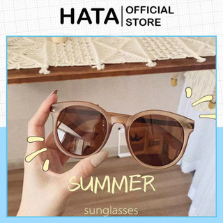 Mắt Kính GB Trà Form Tròn K84 Thời Trang Siêu Hot - Hata24h