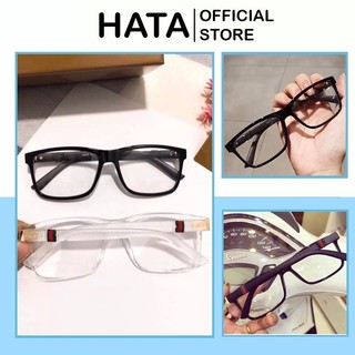 Mắt Kính Gọng Cận Da Form Vuông Thời Trang K28 Sang Chảnh - Hata24h