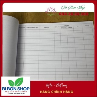 Sổ quản lý doanh thu A4 (BI BON SHOP)