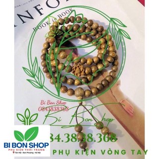 VÒNG TAY GỖ TRẦM TỐC MIX HOA SEN (BI BON SHOP)