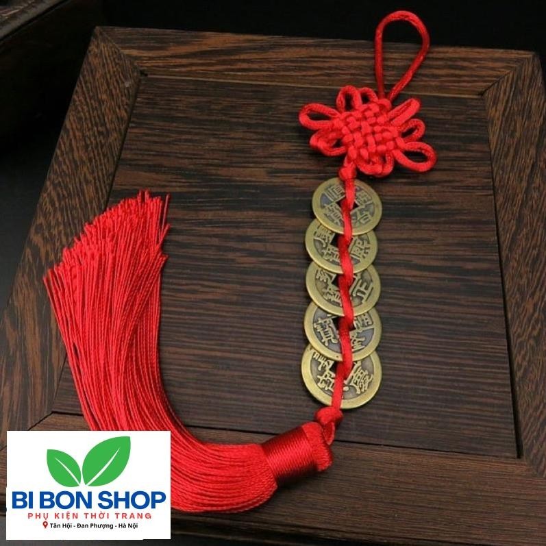 Dây đồng xu ngũ đế, dây đồng xu phong thủy chiêu tài lộc (BI BON SHOP)