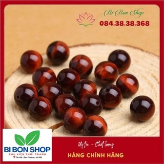 Hạt tròn tiger's.eye làm handmade diy - mh508