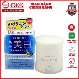Kem dưỡng trắng da ban đêm kose White Moisture Mild