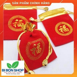 *Sieu re* 10 TÚI GẤM NHUNG ĐỎ LOẠI HÀNG ĐẶT SIZE 10*12
