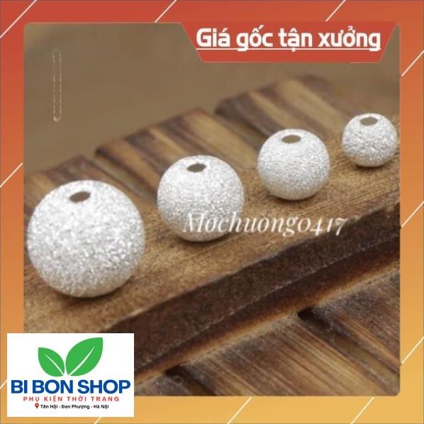 *SIÊU RẺ * Charm bi bạc ánh kim - MH014