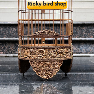 Lồng chim tre, Puteh bird cage - Four Symbols design