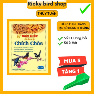 Cám chim chích chòe Thúy Tuấn số 1, 2 cao cấp chính hãng - (gói 200g) - Lồng chim Ricky  (Ricky bird shop)