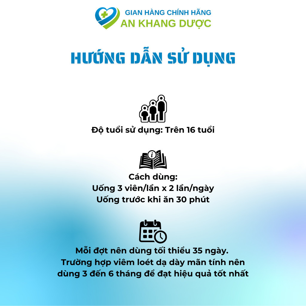 Viên Uống Dạ Dày HP Dành Cho Người Bị Đau Dạ Dày, Tá Tràng, Giúp Ức Chế Vi Khuẩn, Bảo Vệ Niêm Mạc Dạ Dày (1 hộp/30 Viên)
