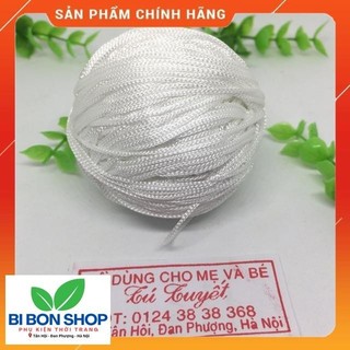 Sỉ 1 cuộn dây dù làm vòng màu trắng (BI BON SHOP)