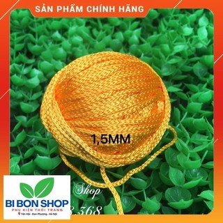 Cuộn dây dù Đan vòng Size 1,5MM màu vàng cam (BI BON SHOP)
