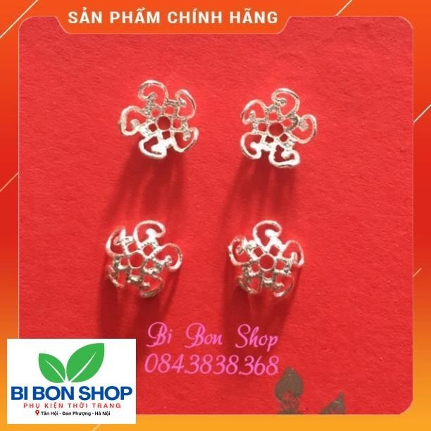 1 cặp đôi Ốp hoa bạc Size 10 li Freeship**