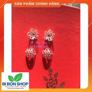 1 cặp đôi Ốp hoa bạc Size 10 li Freeship**