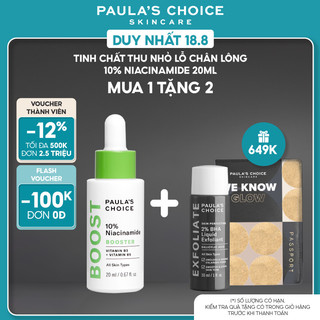 Tinh chất thu nhỏ lỗ chân lông Paula's Choice 10% Niacinamide Booster 20ml mã 7980
