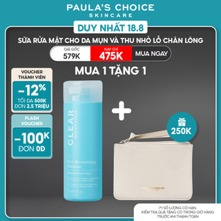 Sữa rửa mặt ngăn ngừa mụn Paula’s Choice Clear Pore Normalizing Cleanser 177 ml 6002