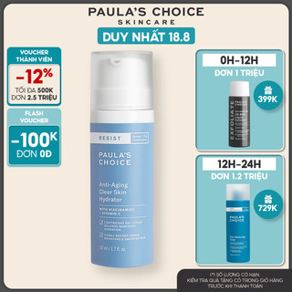 Kem dưỡng ẩm da dầu lão hóa Paula's Choice AntiAging Clear Skin Hydrator 50ml 7691