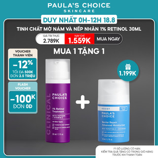 Tinh chất làm mờ nám và nếp nhăn Paula’s Choice Clinical 1% Retinol Treatment 30 ml 8010