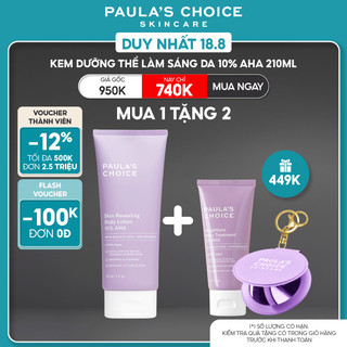 Kem dưỡng thể làm sáng da chứa 10% AHA Paula's Choice Skin Revealing Body Lotion 10% AHA 210ml - 5900