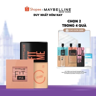Bộ Nền Tint C Tươi Mướt Chống Nắng Fit Me Fresh Tint 30ml và Phấn má hồng chuẩn màu Fit Me Mono Blush 4.5g
