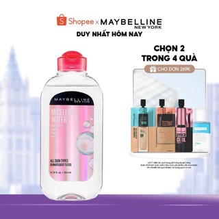 Nước Tẩy Trang Micellar Dưỡng Da Không Cồn 4 Trong 1 Maybelline New York Micellar Water 4-in-1 400ml