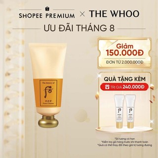 Sữa rửa mặt dưỡng ẩm The history of Whoo Gongjinhyang Facial Foam Cleanser 180ml