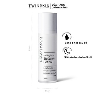 Biogenic Retinol Twins Skin 0.5% For Beginner – Kem Dưỡng Da, Ngừa Lão Hóa, Giảm Mụn Full Size 30ml