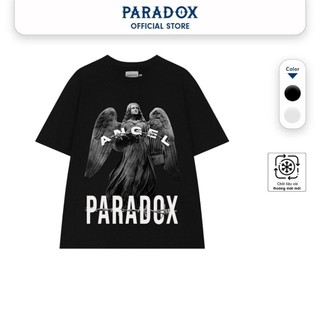 [DUY NHẤT 17-24.8 VOUCHER GIẢM 25k] Áo thun form rộng Paradox tay lỡ - Unisex - In hình - ANGEL IN THORN - Đen, Trắng