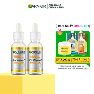 Bộ đôi tinh chất serum sáng da và giảm thâm Vitamin C Garnier Light Complete 30ml x 2