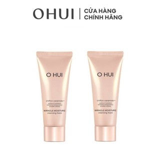 Bộ 2 Sữa rửa mặt dưỡng ẩm OHUI Miracle Moisture Cleansing Foam 80ml