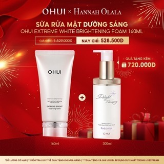 Sữa rửa mặt dưỡng trắng OHUI Extreme Bright Cleansing Foam 160ml