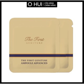 Combo gói Tinh chất vàng 24k OHUI The First Geniture Ampoule Advanced 1ml/gói