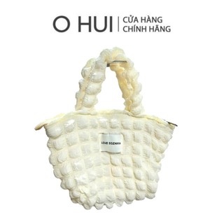 Túi xách trắng vải OHUI