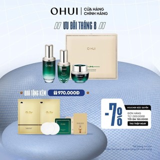 Bộ 3 món ngăn ngừa lão hóa sớm OHUI Prime Advancer Ampoule set 145ml