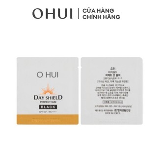 [HB Gift] Bộ gói Kem chống nắng OHUI Day Shield Perfect Sun Black SPF50+ PA++++ 1ml/gói